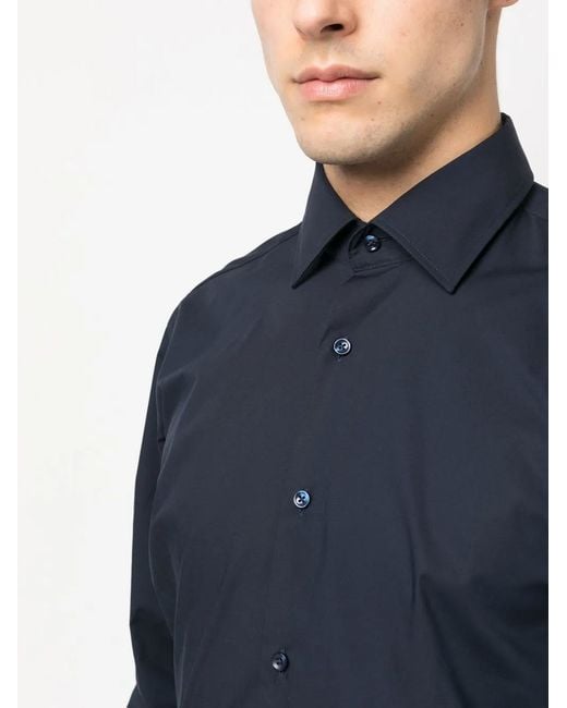 Boss Blue Kent Slim-Fit Shirt for men