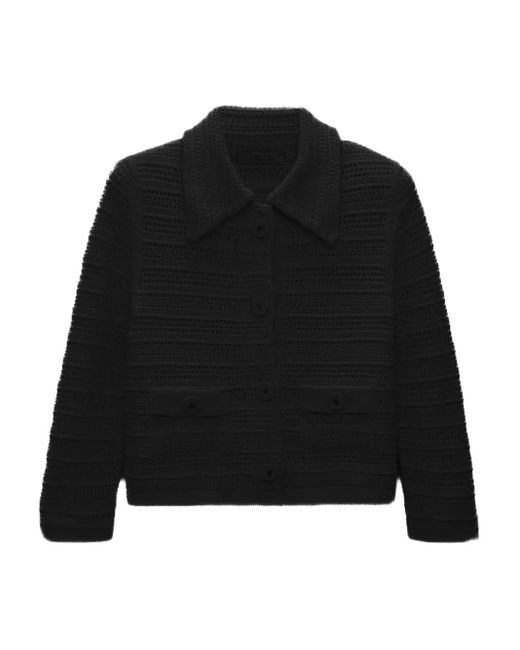 Dorothee Schumacher Black Gehäkelter Cardigan
