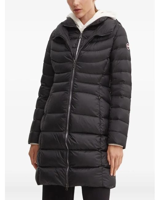 Colmar Black Hooded Zip Coat