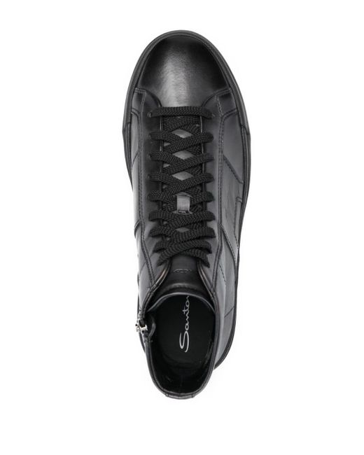 Santoni Gong High-Top-Sneakers in Black für Herren