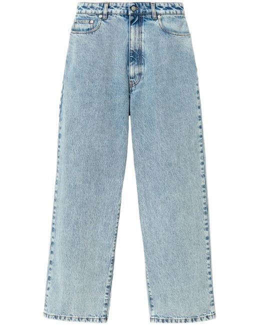 Fabiana Filippi Blue Cotton High-Waisted Jeans