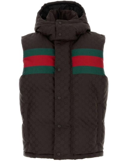 メンズ Gucci GG ダウンベスト Brown