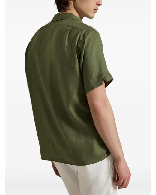 Polo Ralph Lauren Green Classic Fit Short-Sleeved Shirt for men