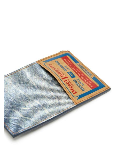 DIESEL White Jackron Coin M Leather Cardholder for men