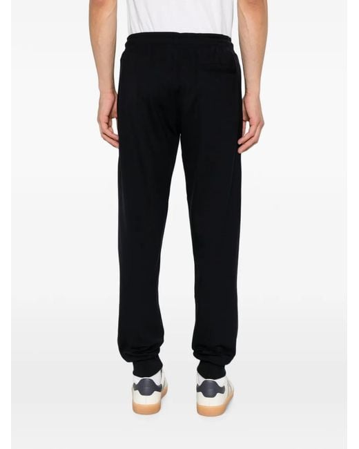 Paul Smith Black Cotton Blend Sweatpants for men