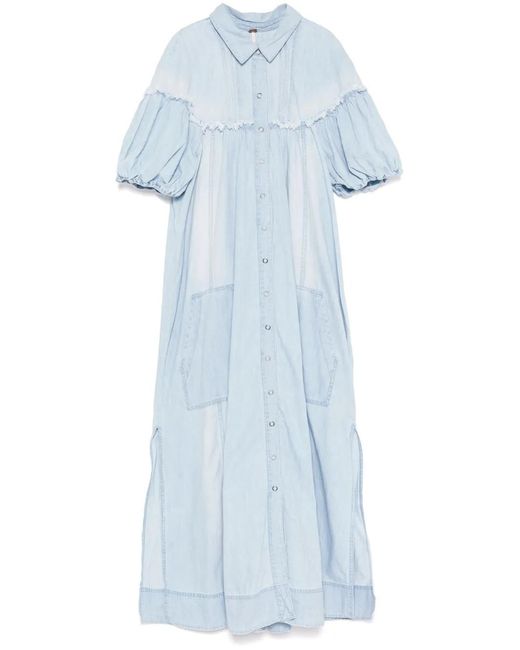 Free People Blue On The Road Dress