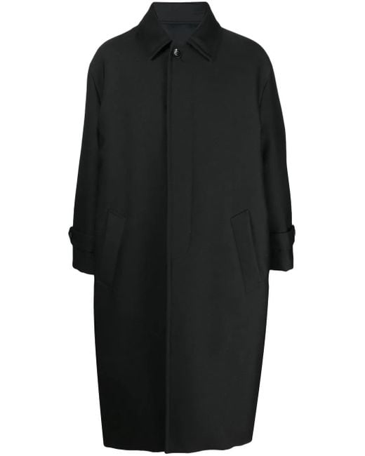 Valentino Garavani Black Single-Breasted Coat for men