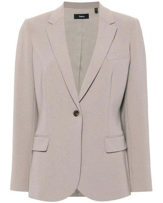 Theory Gray Staple Blazer