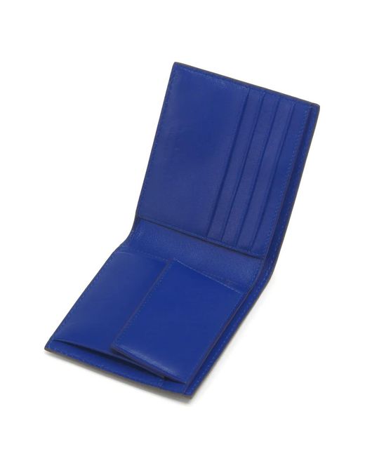 Marni Natural Portefeuille Bifold En Cuir Marron Clair À Coutures Contrastées for men