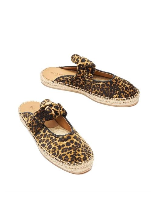 Scarosso Brown Pina Animal-Print Espadrilles