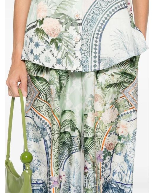 Pantalon Jardim Party Camilla en coloris Blue