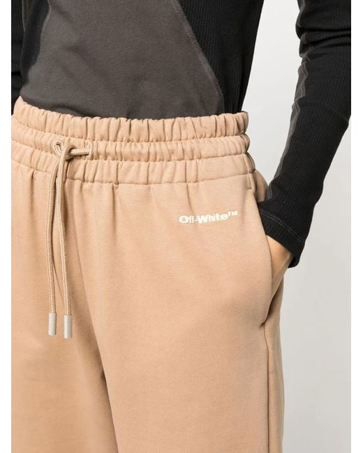 Off-White c/o Virgil Abloh Natural For All Cotton Track Pants