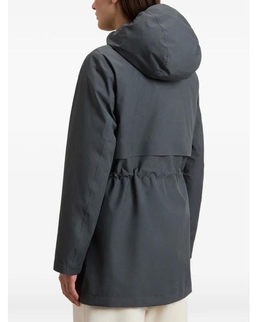 Woolrich Gray Elasticated Hood Parka Coat