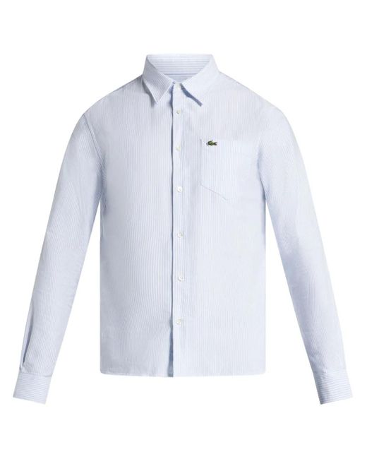 Lacoste Blue Organic Cotton Shirt for men