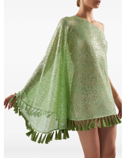 Taller Marmo Green Es Trenc One-Shoulder Dress