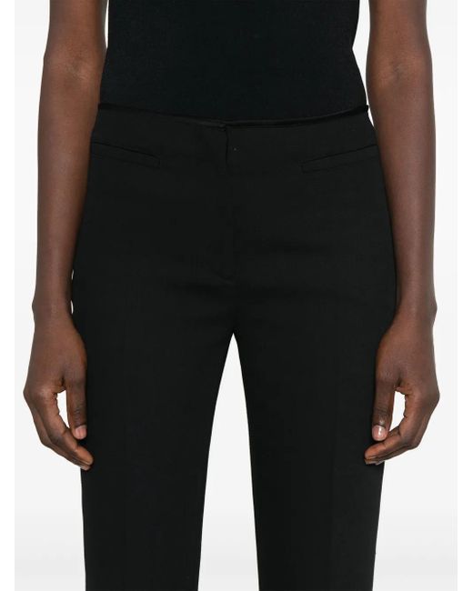 Totême Black Low-Rise Stovepipe Trousers