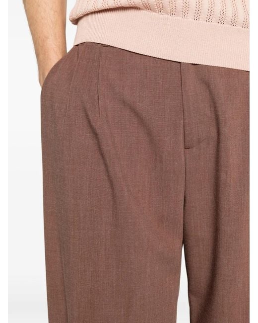 THESTROY Geplooide Broek in het Brown