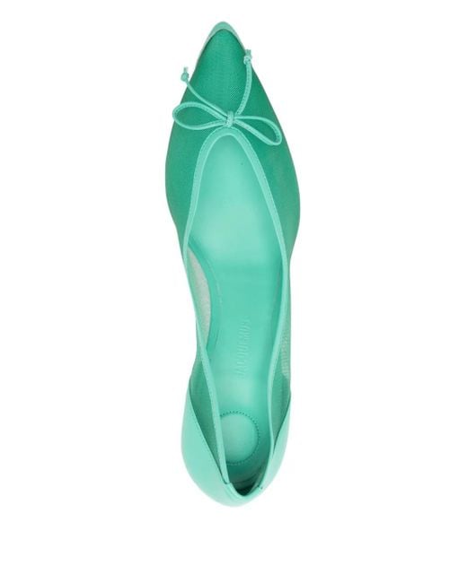 Jacquemus Green Les Escarpins Tourni Pumps