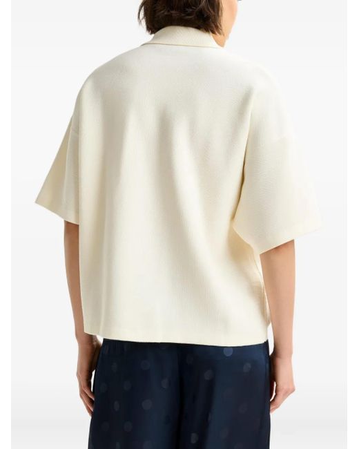 Essentiel Antwerp White "Internationnal" Knitted Polo