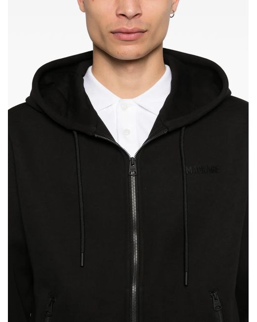 Mackage Black Zip Hoodie for men