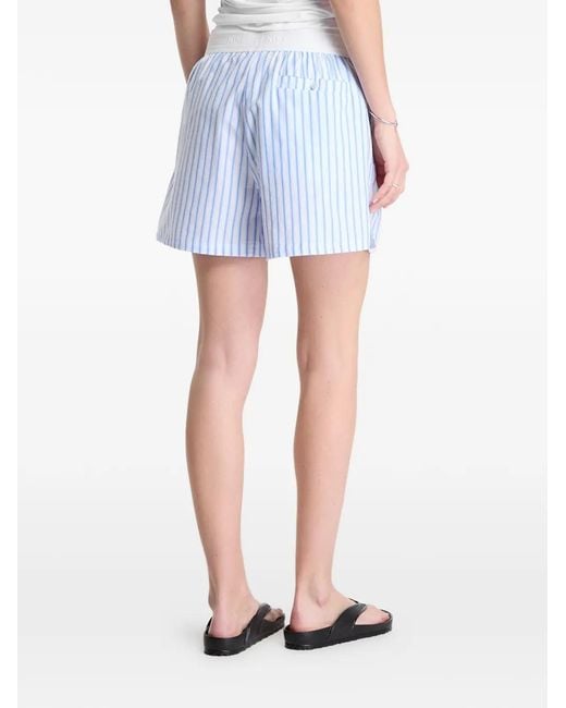 Nike White Chill Poplin Striped Shorts