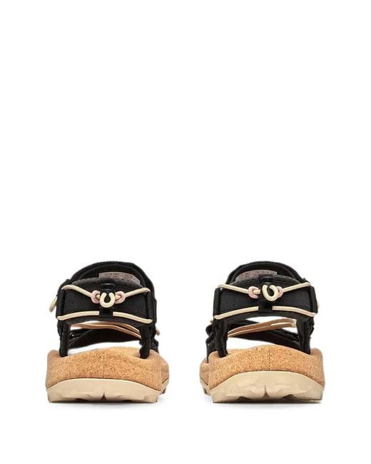 Merrell Black Touch-Strap Cork-Sole Sandals
