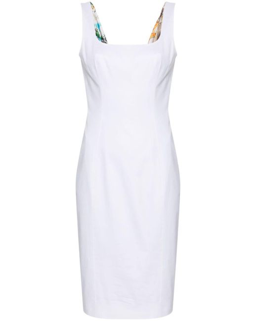 Robe à design à empiècements Moschino en coloris White