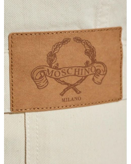 Moschino Natural Button-Fastening Denim Jacket