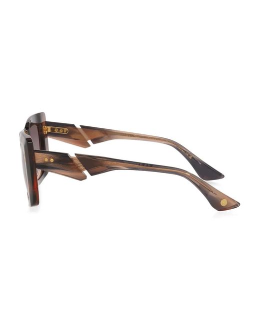 Dita Eyewear Brown Geometric Sunglasses