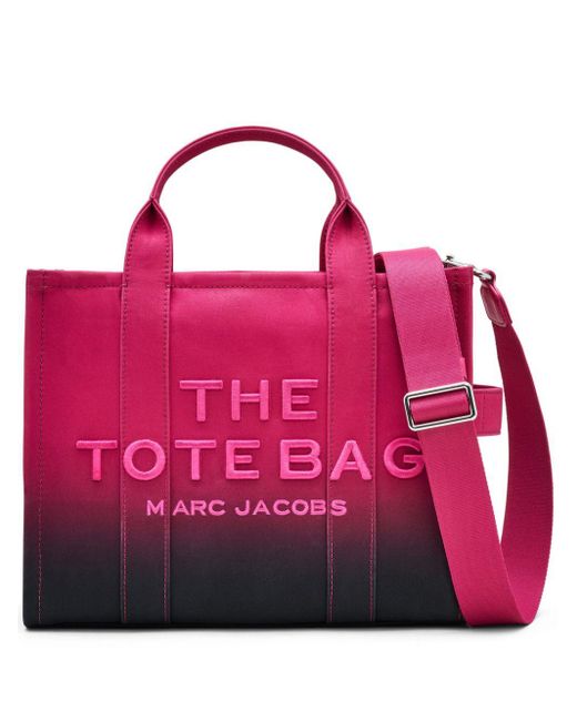 Marc Jacobs Pink The Ombre Canvas Medium Tote Bag
