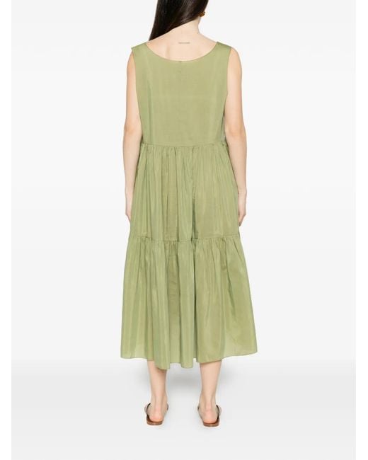 Susanne Bommer Green Sleeveless Midi Dress