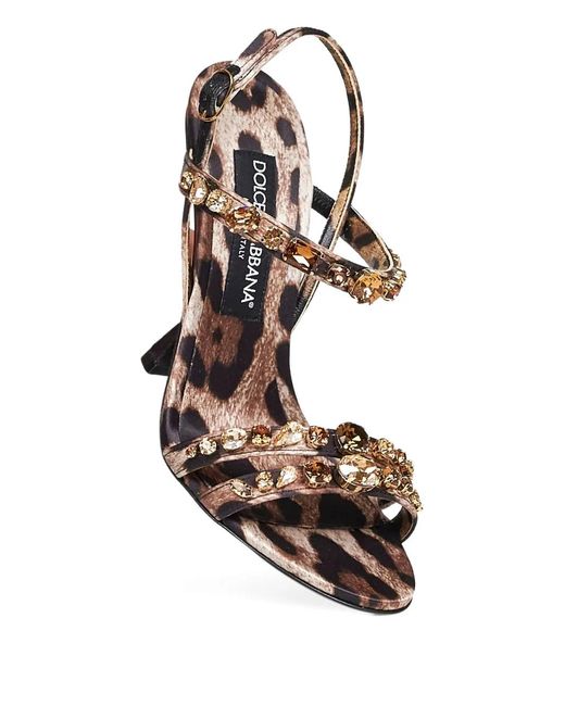 Dolce & Gabbana Metallic High Heel Sandals