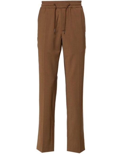 Pantalones chino con cintura elástica Sandro de hombre de color Brown