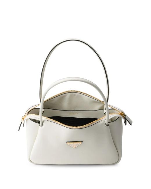 Prada White Medium Darling Shoulder Bag