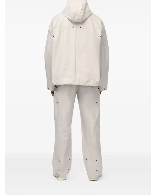 A_COLD_WALL* White Balfron Hooded Zip-Front Jacket for men