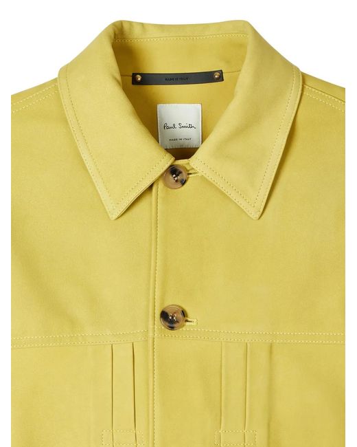 Paul Smith Yellow Buttoned Jacket for men