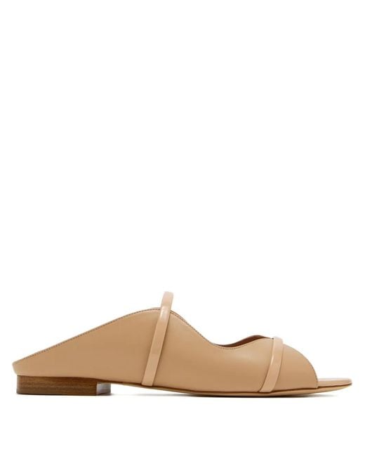Malone Souliers White Strappy Slip-On Sandals