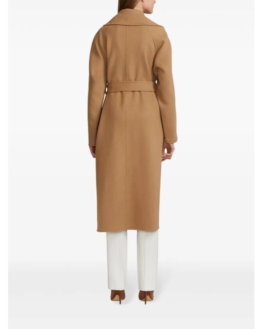 Ralph Lauren Brown Leonarda Cashmere Wrap Coat