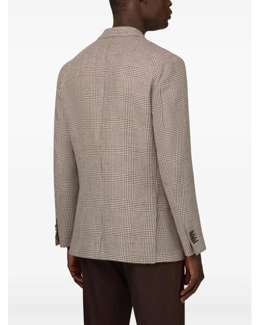 Boggi Gray Checked Blazer for men