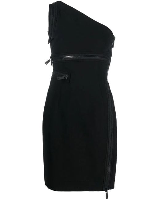 DSquared² ワンショルダー ミニドレス Black