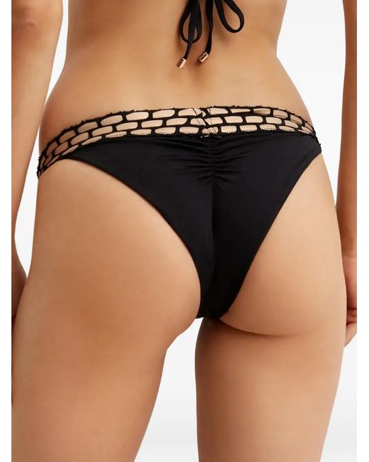 Beach Bunny Natural Kira Braided-Detail Bikini Bottoms