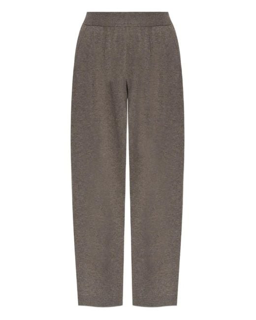 Lisa Yang Gray Hose aus Kaschmir mit Stretchbund