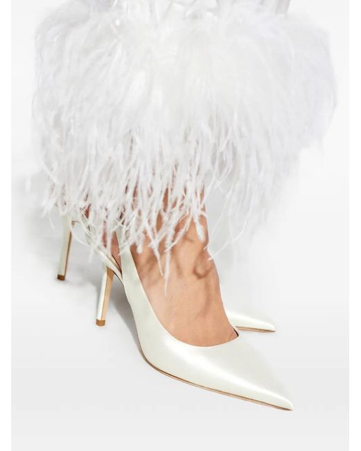 Jimmy Choo White Heeled Shoes 'Love Sb 85'