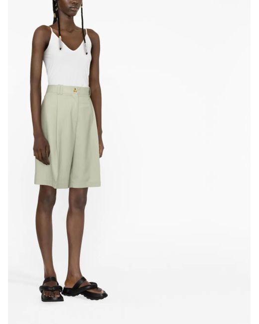 Jil Sander White V-Neck Plain Tank Top
