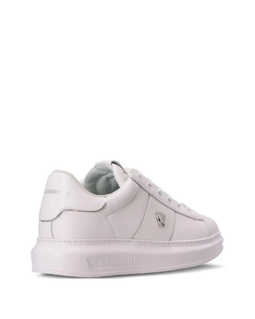 Karl Lagerfeld Pink Logo-Plaque Sneakers for men