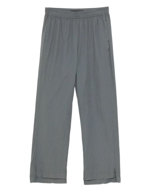 Notrainproof Gray Striped Elasticated-Waist Trousers