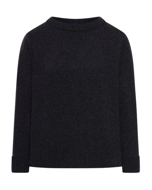Roberto Collina Black Wool-Blend Jumper