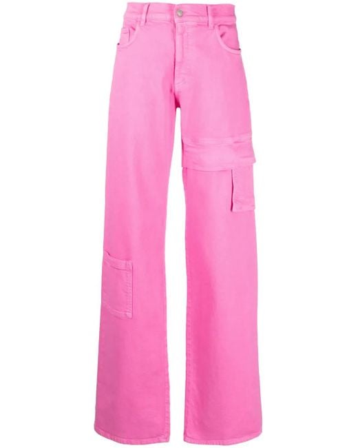 1017 ALYX 9SM Pink High-Waist Cotton Cargo Pants