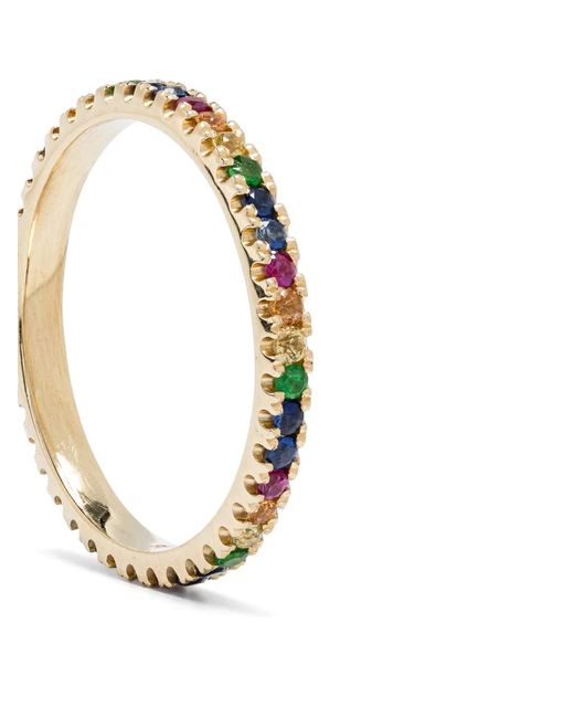 Roxanne First White 14Kt Sapphire Eternity Band Ring