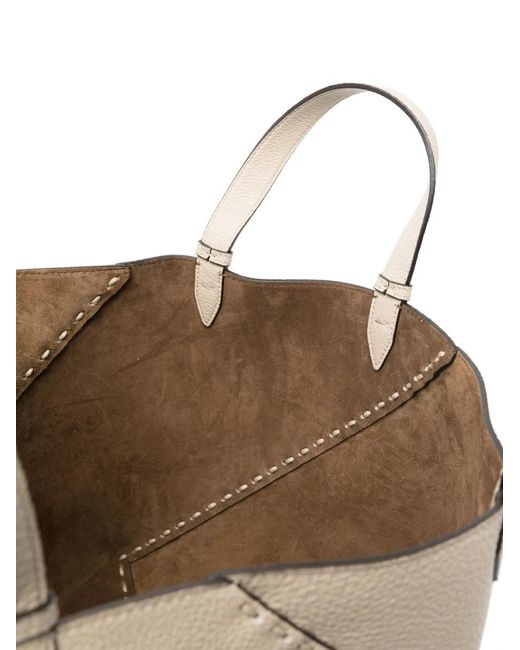 Fendi Natural Neutrals Tote Bags for men